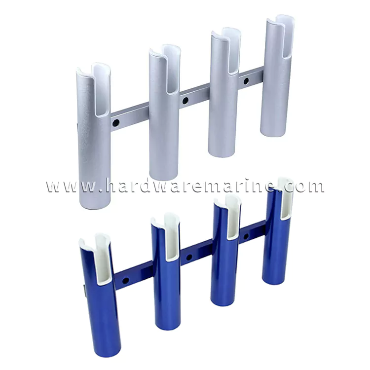 एल्यूमीनियम मिश्र धातु समुद्री 4 ट्यूब मछली पकड़ने वाली छड़ी धारक